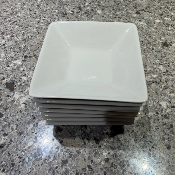 Strawberry Street Other - White ceramic sauce bowl- Set of 7